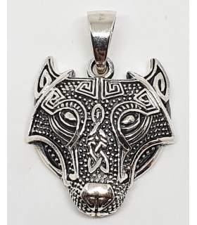 Colgante wolf en plata de ley 925