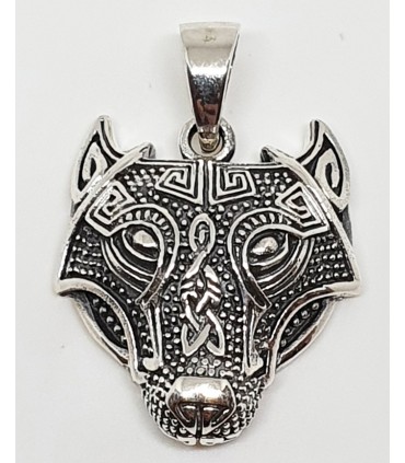 Colgante wolf en plata de ley 925