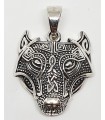 Colgante wolf en plata de ley 925