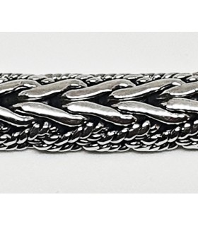 Pulsera etnica en plata de ley 925