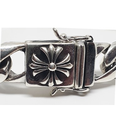 Pulsera etnica en plata de ley 925