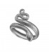 Anillo serpiente en plata de ley 925