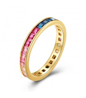 Anillo circonita en plata de ley 925