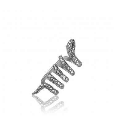 Earcuff serpiente en plata de ley 925