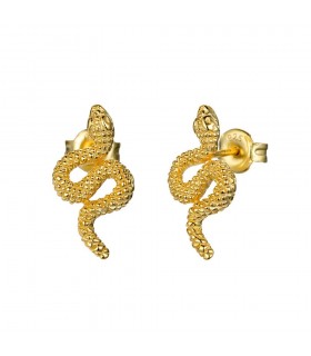 Pendientes serp en plata de ley 925