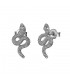 Pendientes serp en plata de ley 925