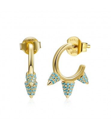 Pendientes turquesa en plata de ley 925