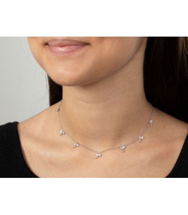 Gargantilla libelula en plata de ley 925