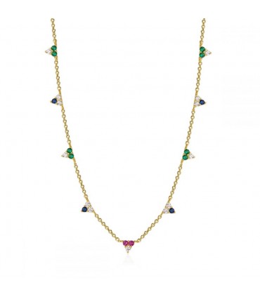 Gargantilla circonitas en plata de ley 925