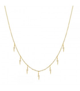 Gargantilla circonitas en plata de ley 925