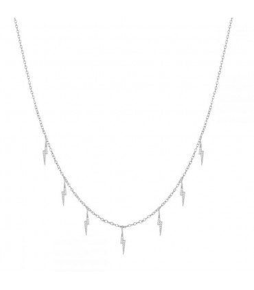 Gargantilla circonitas en plata de ley 925