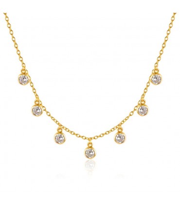 Gargantilla circonitas en plata de ley 925