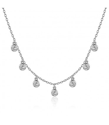 Gargantilla circonitas en plata de ley 925