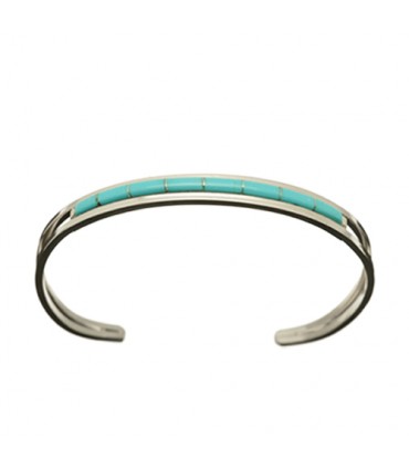 Pulsera rigida en plata de ley 925