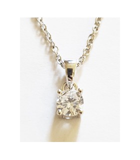 Gargantilla circonita en plata de ley 925