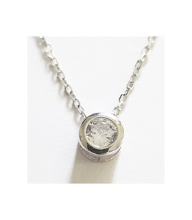 Gargantilla circonita en plata de ley 925