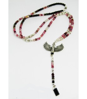 Rosario saico en plata de ley 925