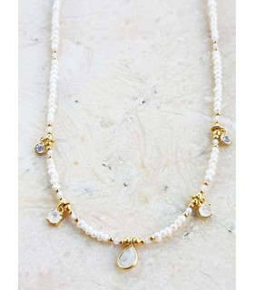 Gargantilla perla en plata de ley 925