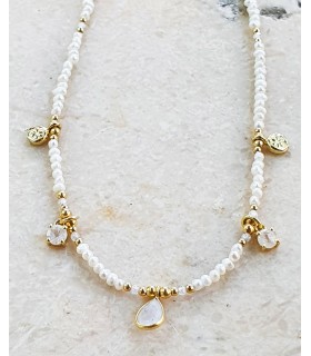 Gargantilla perla en plata de ley 925