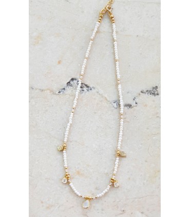 Gargantilla perla en plata de ley 925