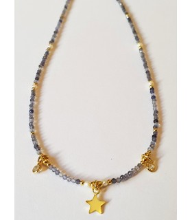 Gargantilla ionita en plata de ley 925