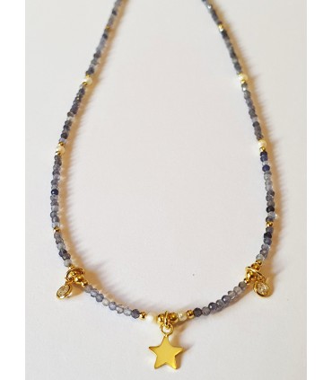 Gargantilla ionita en plata de ley 925