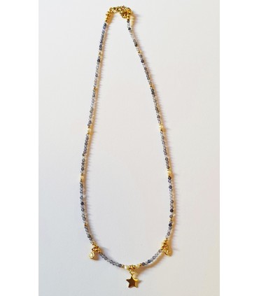 Gargantilla ionita en plata de ley 925