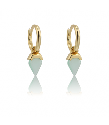 Aros en punta en plata de ley 925