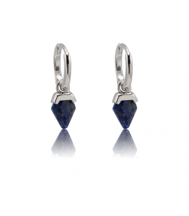 Aros en punta en plata de ley 925