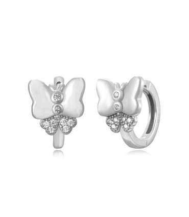 Aros mariposa en plata de ley 925