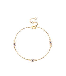 Pulsera ojo turco en plata de ley 925