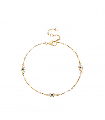 Pulsera ojo turco en plata de ley 925