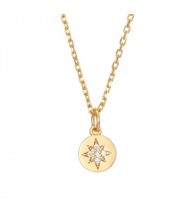 Collar estrella en plata de ley 925