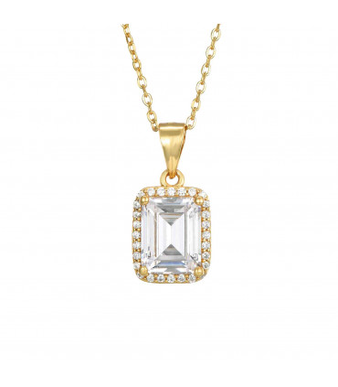 Collar Circonita en plata de ley 925.