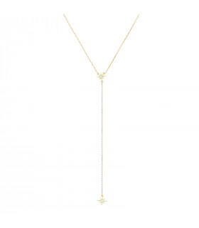 Collar Circonita y enamel en plata de ley 925