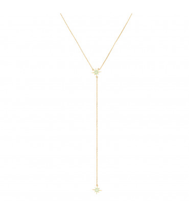 Collar Circonita y enamel en plata de ley 925