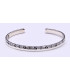 Pulsera rigida en plata de ley 925