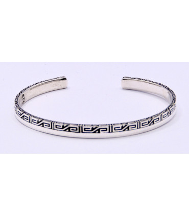 Pulsera rigida en plata de ley 925