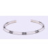 Pulsera rigida en plata de ley 925.