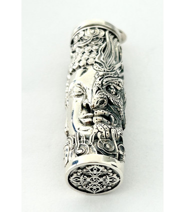 Colgante porta cenizas en plata de ley 925