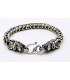 Pulsera cabeza de dragon en plata de ley 925