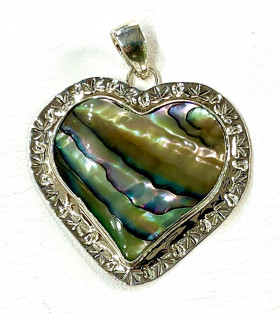 Colgante en plata de ley 925 y nácar